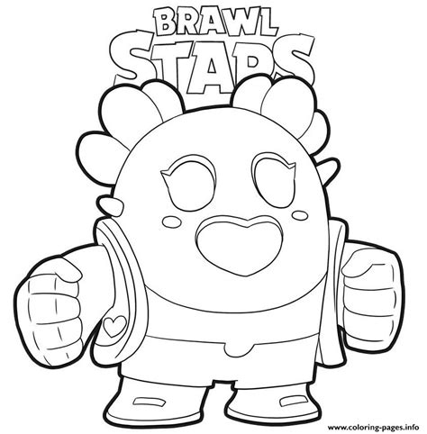 brawl stars ausmalbilder spike|Spike and Spike Sakura Coloring Pages Brawl Stars.